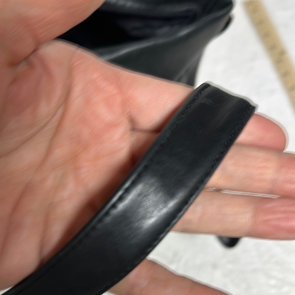 Stone Mountain Black Shoulder Bag Sleek Minimalist Design - Picture 13 of 16